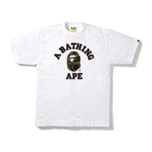 BAPE 1st Camo College Tee Blanc/Olive Drab Blanc/Olive 353760