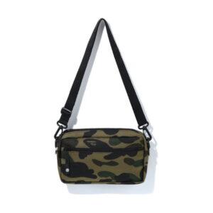 BAPE 1st Camo Cordura Mini sac à bandoulière (M) Vert Blanc 354043