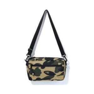 BAPE 1st Camo Cordura Mini sac à bandoulière (M) Jaune Jaune 354040