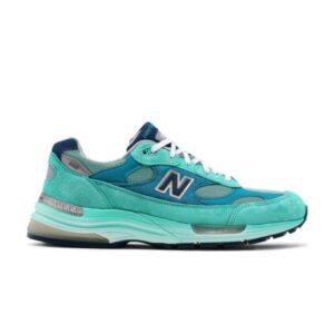New Balance 992 Made In USA Bleu Argent Métallisé Baskets M992TB
