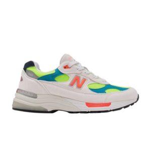 New Balance 992 Made In USA Baskets Néon Blanc Noir M992DA