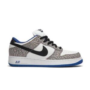 Suprême x Nike Dunk Low Pro SB x Air Force 1 Blanc Ciment 304292 001 AF1