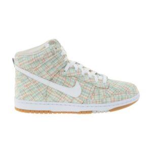 Supreme x Wmns Nike Dunk High Skinny Patchwork Baskets Speed Jaune/Blanc/Gomme Marron Clair 354910 700