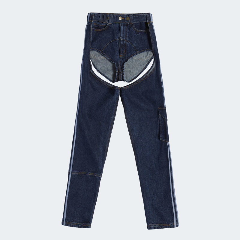 adidas Ivy Park Denim Chaps Pantalon de survêtement en denim foncé Denim foncé 350369