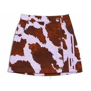 adidas Ivy Park Denim Jupe à imprimé vache (grande taille) Peau de vache AOP/Purple Glow Peau de vache AOP/Purple Glow 350327