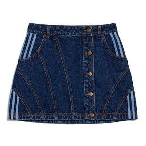 adidas Ivy Park Jupe en jean Denim foncé Noir 349424