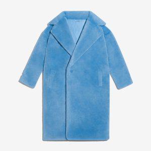 Manteau en fausse fourrure adidas Ivy Park (tous les sexes) Bleu clair Bleu clair 348318