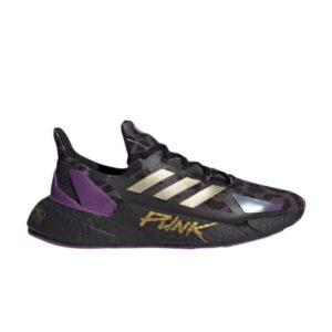 Baskets Cyberpunk 2077 x adidas X9000L4 Noir Métallisé Or FZ3090