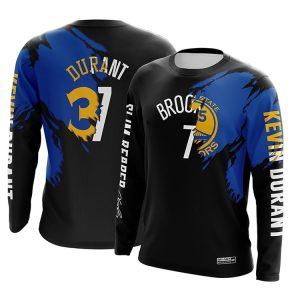 T-Shirt DPOY Kevin Durant déchirure manches longues 374988