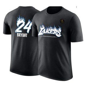 DPOY Lakers Bryant Flames T-Shirt Blanc 373095
