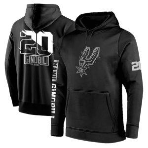 Sweat DPOY San Antonio Spurs Ginóbili Sweat à capuche Noir 366317