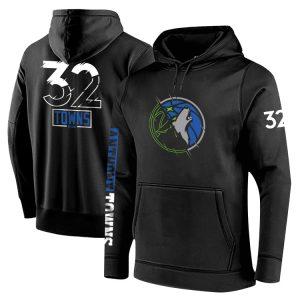 DPOY Timberwolves Towns Sweat à capuche Noir 366392