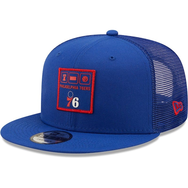 Casquette Snapback 9FIFTY Snapback Royal Philadelphia 76ers New Era pour hommes 4302402