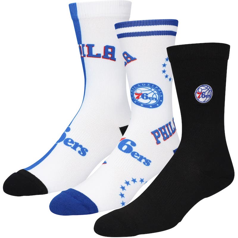 Chaussettes Philadelphia 76ers MVP 3-Pack Crew pour hommes Gris 4255646