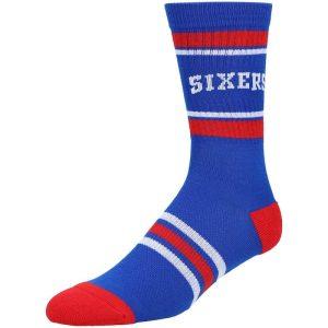 Chaussettes Philadelphia 76ers Stripe Team Crew pour hommes Gris 3813021