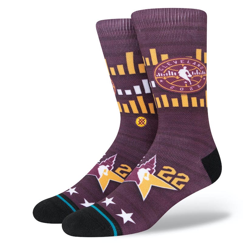 Chaussettes Stance Maroon 2022 NBA All-Star Game Crew pour hommes 4493635