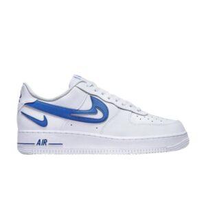 Nike Air Force 1 '07 Cut Out Swoosh - Jeu Royal Blanc DR0143 100