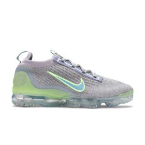 Nike Air VaporMax 2021 Flyknit Gris Clair Liquide Lime Blanc DH4084 003