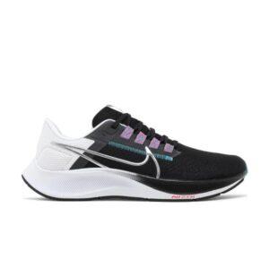 Nike Air Zoom Pegasus 38 Noir Métallique Argent Blanc CW7356 003