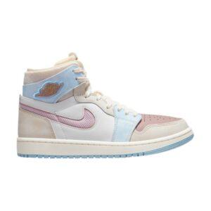Femme Air Jordan 1 Zoom Air Comfort High Rose Oxford Plum Fog Noir DQ5092 651