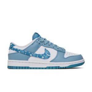 Baskets Wmns Nike Dunk Low Bleu Paisley Gris DH4401 101