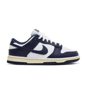 Baskets Wmns Nike Dunk Low Vintage Marine Blanc/Bleu DD1503 115