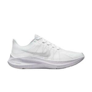 Baskets Wmns Nike Zoom Winflo 8 Blanc Métallisé Argent CW3421 104