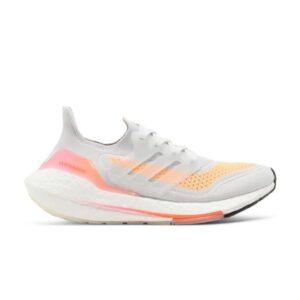 Baskets Wmns adidas UltraBoost 21 blanc acide orange FY0400