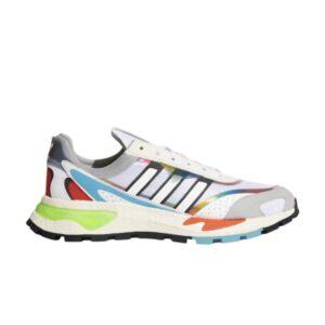 adidas Retropy P9 Baskets arc-en-ciel blanches Noir H03084