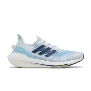 adidas UltraBoost 21 Blanc Clair Bleu GZ7120
