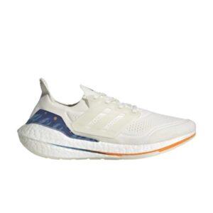 adidas UltraBoost 21 Blanc Bleu Royal GX8532