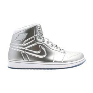 Air Jordan 1 Baskets Argent Anodisé Blanc 414823 001
