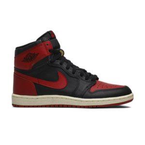 Baskets Air Jordan 1 High Bred 1985 Blanc 4281