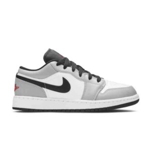 Air Jordan 1 Low GS Light Smoke Gris Noir 553560 030