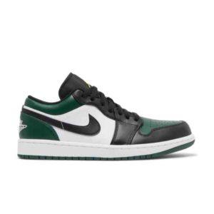 Air Jordan 1 Low Vert Toe Baskets Blanc 553558 371