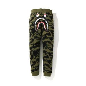 Pantalons de survêtement BAPE 1St Camo Shark Slim pantalons de survêtement vert/noir vert/noir 433915