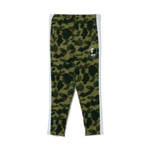 Pantalon de survêtement BAPE 1st Camo Line Jersey Pants Vert Vert 428397