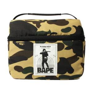 BAPE 1st Camo Lunch Bag Jaune Bleu 428429