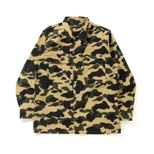 BAPE 1st Camo Chemise Militaire Jaune Jaune 428496