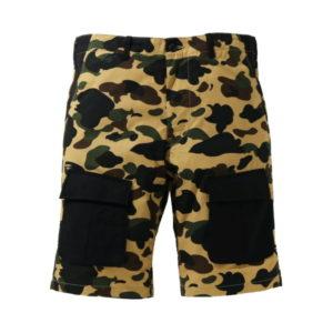 Short de sport BAPE 1st Camo Multi Pocket Shorts Jaune Jaune 428908