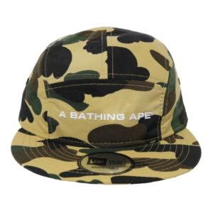 Casquette de baseball BAPE 1st Camo NEW ERA Jet Cap jaune jaune 428932