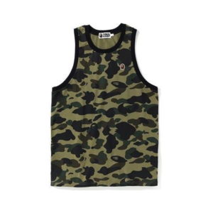 Débardeur de sport BAPE 1st Camo One Point, débardeur vert vert 428958