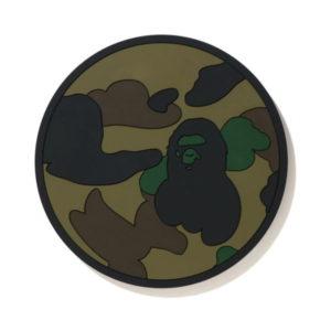 BAPE 1st Camo Dessous de Verre Réversible en Caoutchouc Vert Vert 429668