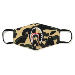 Masque facial BAPE 1st Camo Shark (FW19) Jaune Jaune 431476