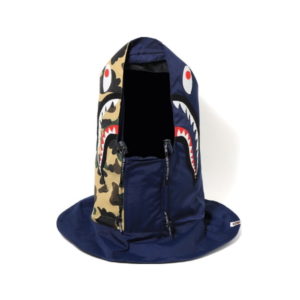 Masque à capuche BAPE 1st Camo Shark jaune/bleu marine 431538
