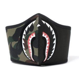 BAPE 1st Camo Shark Mask (FW18) Vert Rouge 432974