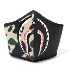 BAPE 1st Camo Shark Mask (FW18) Jaune Bleu 432970