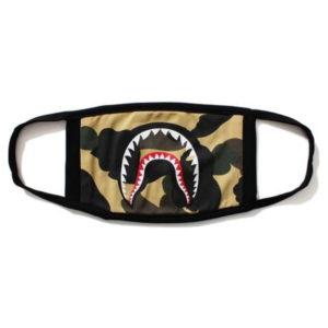 Masque BAPE 1st Camo Shark Jaune Gris 432967