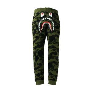Pantalons de survêtement BAPE 1st Camo Shark Slim Fit Pantalon de survêtement Vert Vert 433479