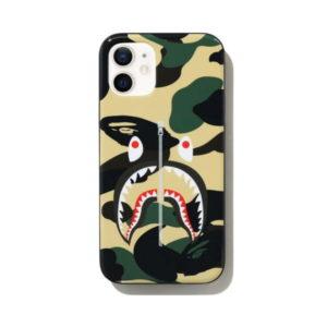 Coque de protection BAPE 1st Camo Shark iPhone 12 Mini Case Jaune Jaune 432144